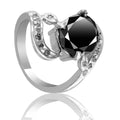 2 Carats AAA Certified Black Diamond Solitaire Ring-Unique Design! - ZeeDiamonds