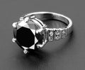 2.50 Ct Certified Black Diamond Solitaire Ring With Accents, Designer Collection - ZeeDiamonds