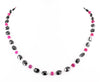 Stunning Oval Fancy Black Diamond Beads And Ruby Beads Necklace - ZeeDiamonds