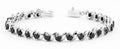 15 Cts Black Diamond Tennis Great Shine Bracelet In Sterling Silver - ZeeDiamonds