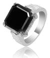 5 Ct Stunning Black Diamond Men's Rings in 925 Silver, Latest Design & Shine - ZeeDiamonds