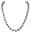 8 mm Derek Jet Black Diamond Long Chain Necklace - ZeeDiamonds