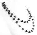 Certified 8mm Black Diamond Long Chain black diamond Necklace for men - ZeeDiamonds