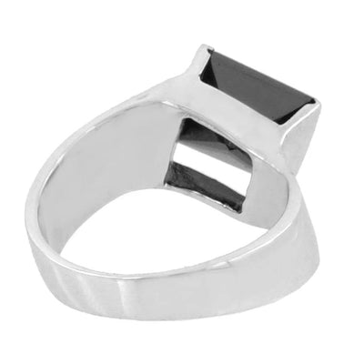 3 Ct, AAA Certified Black Diamond Solitaire Men's Ring - ZeeDiamonds