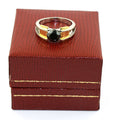 2 Ct Round Cut Black Diamond Solitaire Ring Yellow Gold Finish - ZeeDiamonds