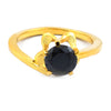 2.9 Ct Round Cut Black Diamond Solitaire Ring Gift For Birthday - ZeeDiamonds