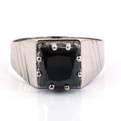 2.5 Cts AAA Quality Certified Black Diamond Designer Ring - ZeeDiamonds