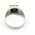 2.5 Cts AAA Quality Certified Black Diamond Designer Ring - ZeeDiamonds