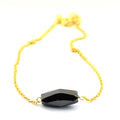 3.50 Carats Drum Shape Black Diamond Chain Bracelet, Ideal For Gift - ZeeDiamonds