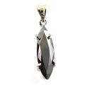 3.5 Ct Certified Marquise Shape Black Diamond Pendant - ZeeDiamonds