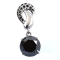 Round Black Diamond Designer Accents Pendant, Great Shine & Fancy Look - ZeeDiamonds