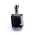 4.5 Ct AAA Certified Black Diamond Solitaire Pendant With Black Diamond Accents - ZeeDiamonds