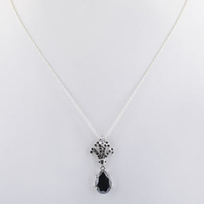 4 Ct Black Diamond Designer Accents Pendant, Great Shine & Fancy Look - ZeeDiamonds