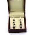 6*7 mm Handmade Black Diamonds Dangler Drop Earrings - ZeeDiamonds