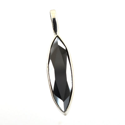 3 Ct Certified Marquise Shape Black Diamond Pendant - ZeeDiamonds