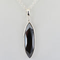 3 Ct Certified Marquise Shape Black Diamond Pendant - ZeeDiamonds