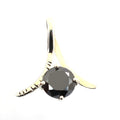 1.5 Cts AAA Quality Certified Black Diamond Solitaire Pendant - ZeeDiamonds