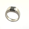 2 Ct Certified Princess Cut Black Diamond Solitaire Ring - ZeeDiamonds