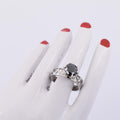 2 Ct Brilliant Cut Black Diamond Solitaire Designer Ring For Gift - ZeeDiamonds