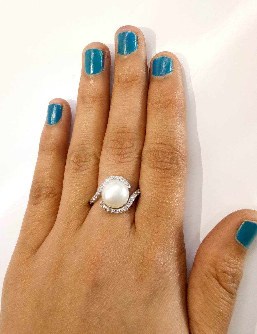 Natural South Sea Pearl Gemstone Silver Ring 3-10ct Vedic Astrology Moon  Planet June Birthstone Ring Certified 4.25-9.25 Ratti Moti Ring - Etsy  Canada