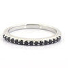 Beautiful Black Diamond Ring Band in Sterling Silver! Great Shine & Amazing Collection