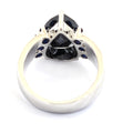 Certified Black Diamond Ring With Gemstone Accents - ZeeDiamonds