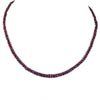 73 Ct Certified Natural African Ruby Gemstone Necklace, Great Luster - ZeeDiamonds
