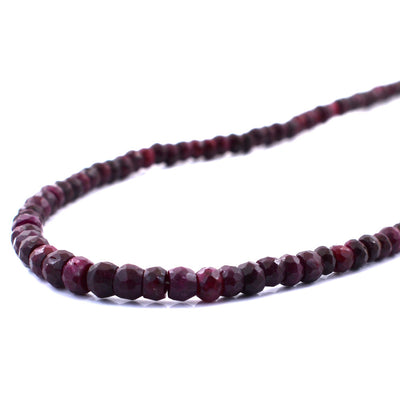 73 Ct Certified Natural African Ruby Gemstone Necklace, Great Luster - ZeeDiamonds