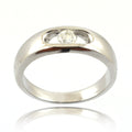 0.10 Ct Solitaire White Diamond Ring. VVS;G Color.Great Sparkle! - ZeeDiamonds