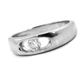 0.10 Ct Solitaire White Diamond Ring. VVS;G Color.Great Sparkle! - ZeeDiamonds