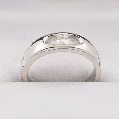 0.10 Ct Solitaire White Diamond Ring. VVS;G Color.Great Sparkle! - ZeeDiamonds