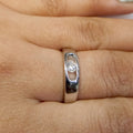 0.10 Ct Solitaire White Diamond Ring. VVS;G Color.Great Sparkle! - ZeeDiamonds