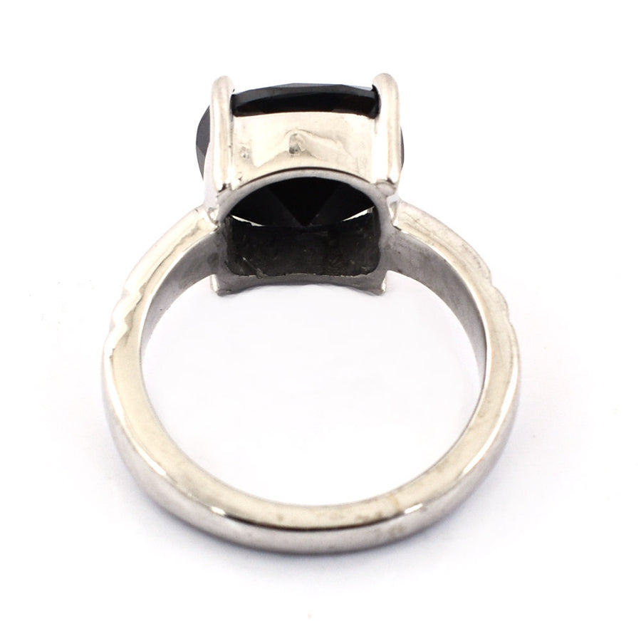 2.5 Ct Certified Black Diamond Solitaire Ring, Great Shine & Luster - ZeeDiamonds