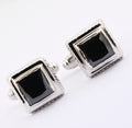 5.60 Ct Black Diamond Cuff-links In 925 Silver, Ideal Gift for Men's - ZeeDiamonds