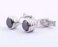 3.70 Ct Black Diamond Cuff-links In 925 Silver , Gift for Men's - ZeeDiamonds