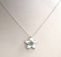 Gorgeous 0.85 Ct, Blue Diamond Flower Pendant, 100% Certified - ZeeDiamonds