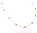 AAA Certified Black Diamond Chain Necklace, Great Gift - ZeeDiamonds