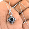 3 Ct Black Diamond Beautiful Pendant with Black Accents, AAA Certified - ZeeDiamonds