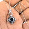 3 Ct Amazing Black Diamond Beautiful Pendant with Black Accents, AAA Certified! Stunning Look & Great Shine