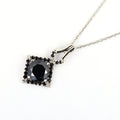 3 Ct Black Diamond Beautiful Pendant with Black Accents, AAA Certified - ZeeDiamonds
