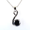 1.50 Ct Certified Gorgeous Black Diamond Pendant with Black Accents - ZeeDiamonds