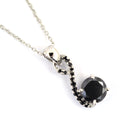 1.50 Ct Certified Gorgeous Black Diamond Pendant with Black Accents - ZeeDiamonds