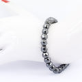 AAA Certified 7 mm Black Diamond Bracelet with 2 ct Solitaire Clasp - ZeeDiamonds