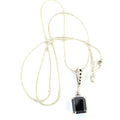 3.15 Ct Black Diamond Designer Pendant with Black Accents on Loop - ZeeDiamonds