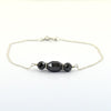 AAA Certified Fancy Black Diamond Chain Bracelet in 925 Silver, Great Design & Ideal Gift