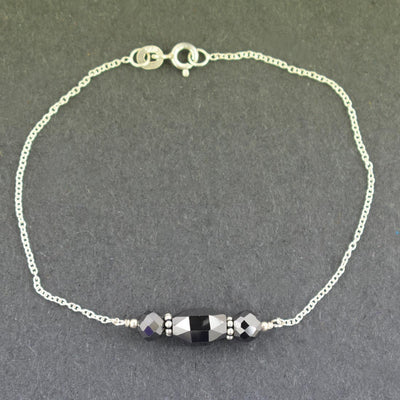 AAA Certified Fancy Black Diamond Chain Bracelet, Great Design - ZeeDiamonds