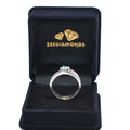0.60 Ct AAA Certified Blue Diamond Solitaire Ring, Band Style - ZeeDiamonds