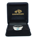 0.60 Ct AAA Certified Blue Diamond Solitaire Ring, Band Style - ZeeDiamonds