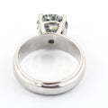 2.40 Ct Certified Off-White Tinge of Blue Diamond Ring, Band Style - ZeeDiamonds