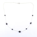 4-5mm, Fancy Black Diamond Beads Chain Necklace for Women's - ZeeDiamonds